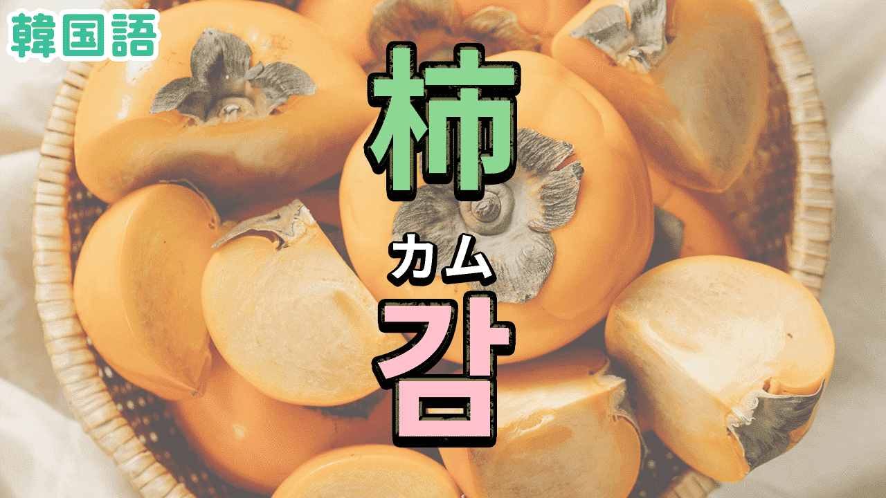 柿を韓国語で